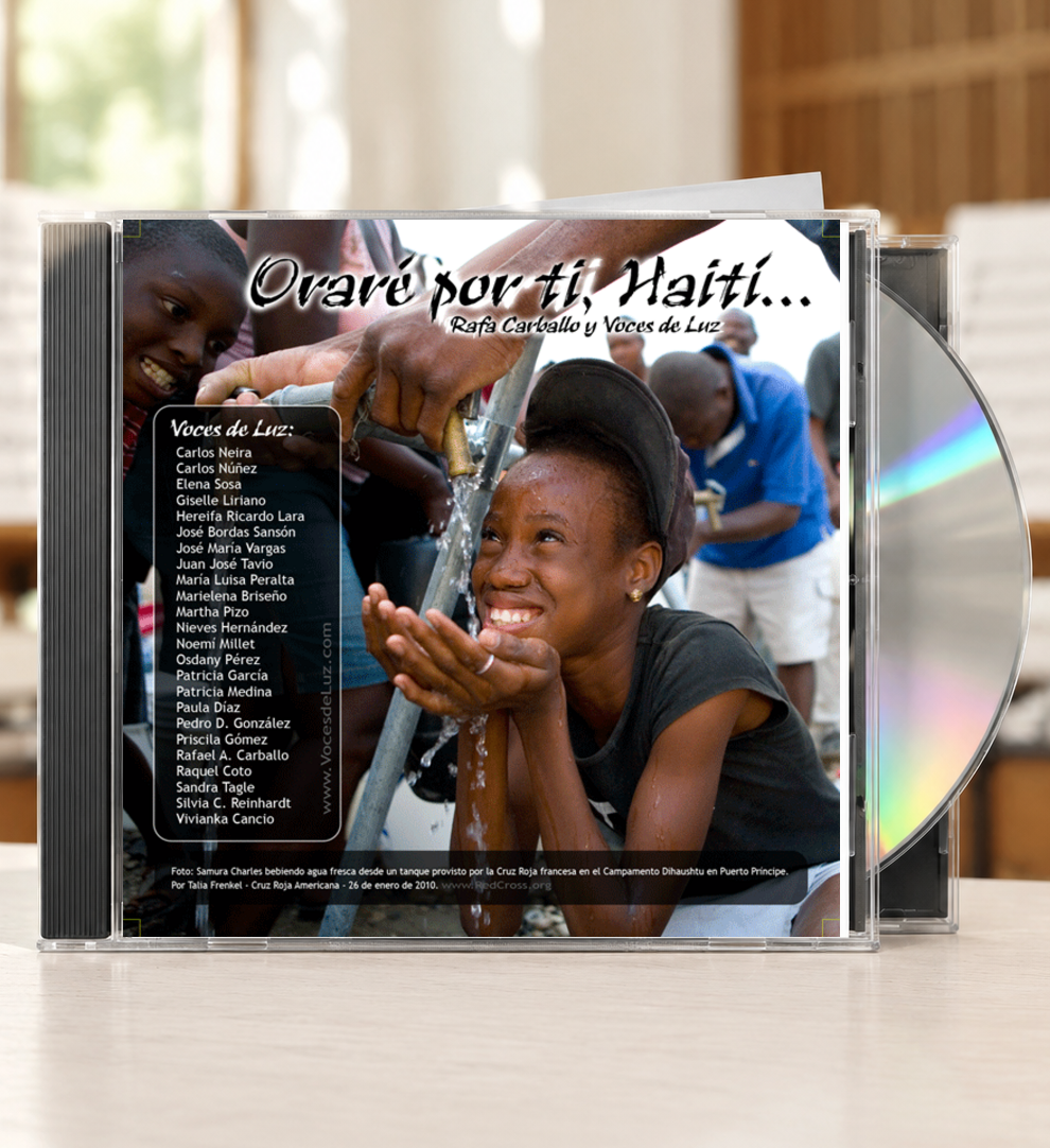 Project Piece: Choral Haiti Aid Song — CD Cover | Silvia Reinhardt Portfolio | UX Architect, Creative Technologist & Digital Ecosystem Strategist